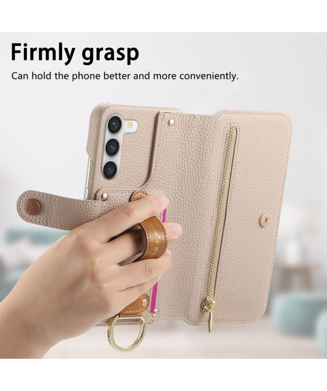 Étui Samsung Galaxy S23 Plus Portefeuille Effet Cuir et RFID