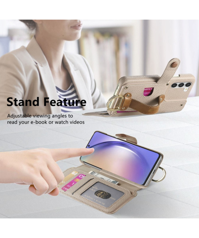 Étui Samsung Galaxy S23 Plus Portefeuille Effet Cuir et RFID