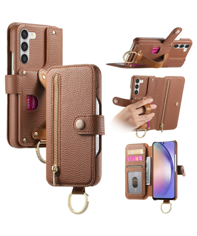 Étui Samsung Galaxy S23 Plus Portefeuille Effet Cuir et RFID