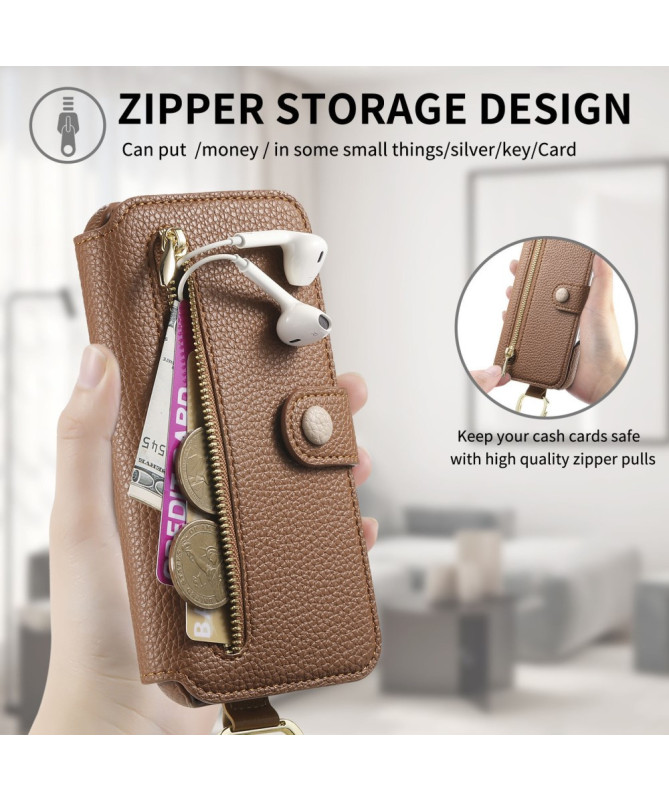 Étui Samsung Galaxy S23 Plus Portefeuille Effet Cuir et RFID