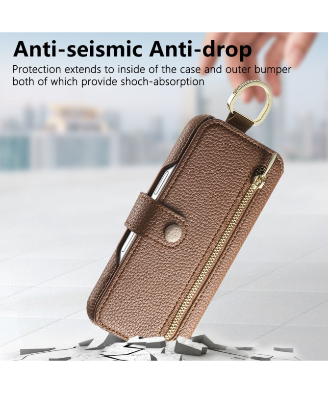 Étui Samsung Galaxy S23 Plus Portefeuille Effet Cuir et RFID