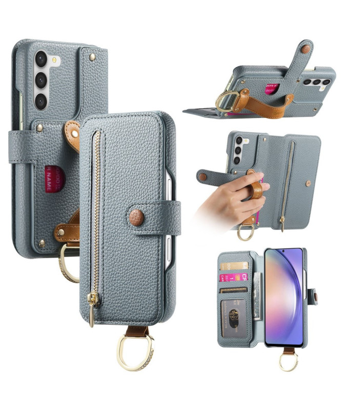 Étui Samsung Galaxy S23 Plus Portefeuille Effet Cuir et RFID