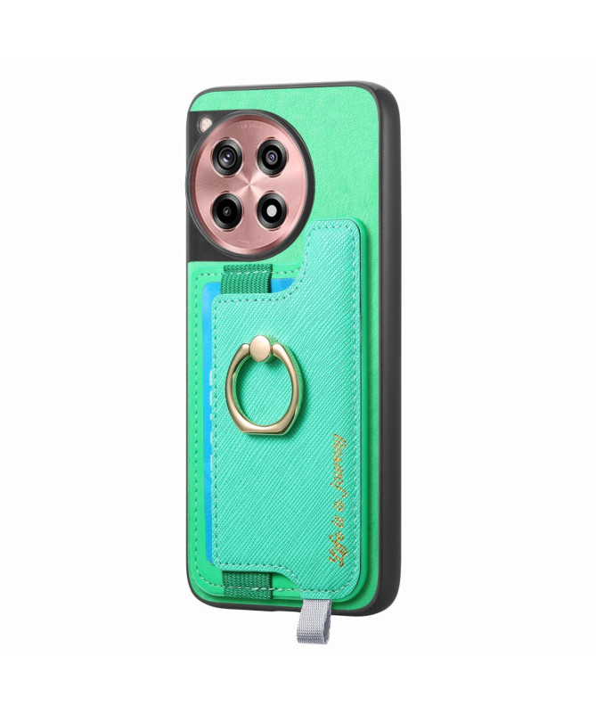 KARTER - Coque OnePlus 12R avec Porte-Carte Détachable et Anneau