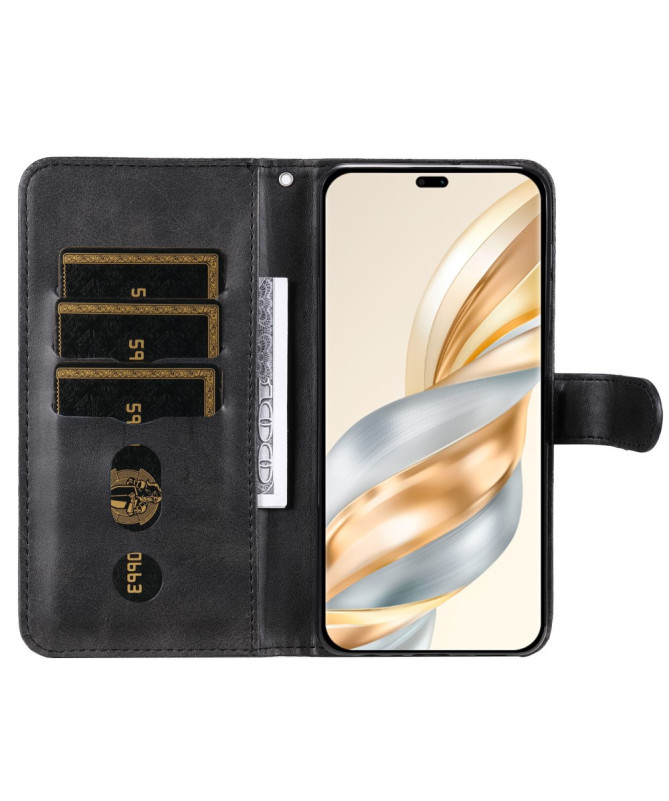 Honor Magic 7 Lite - Housse Zipper Pocket effet cuir