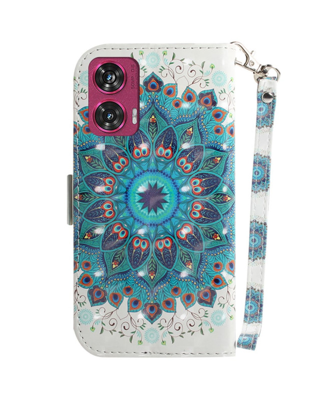 Housse Motorola Edge 50 Fusion Paon Mandala