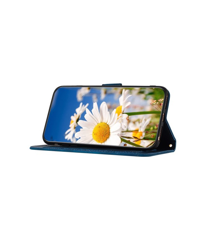 Housse Sony Xperia 10 VI avec Porte-Cartes Motif Floral Sombre