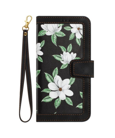 Housse Sony Xperia 10 VI Motif Floral Blanc