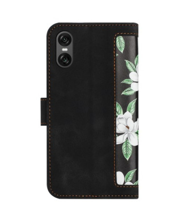 Housse Sony Xperia 10 VI Motif Floral Blanc