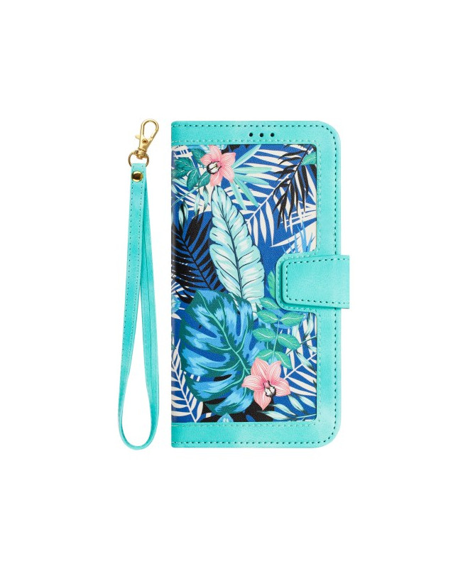 Housse Sony Xperia 10 VI Turquoise avec Design Tropical