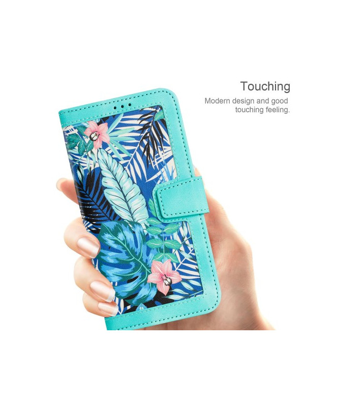 Housse Sony Xperia 10 VI Turquoise avec Design Tropical