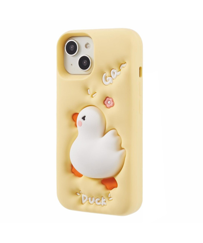 Coque Silicone Canard 3D pour iPhone 15