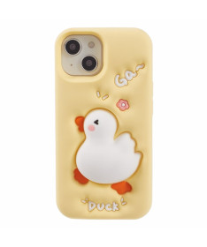 Coque Silicone Canard 3D pour iPhone 15