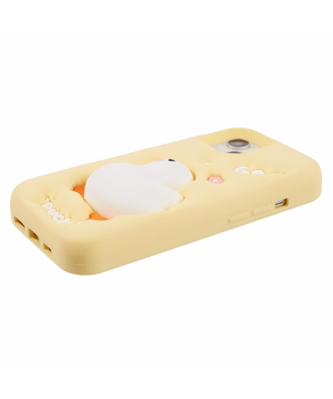 Coque Silicone Canard 3D pour iPhone 15