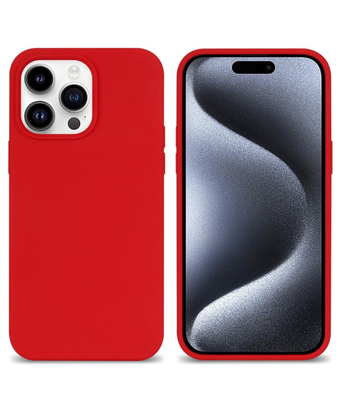 Coque Silicone Douceur pour iPhone 15 Pro