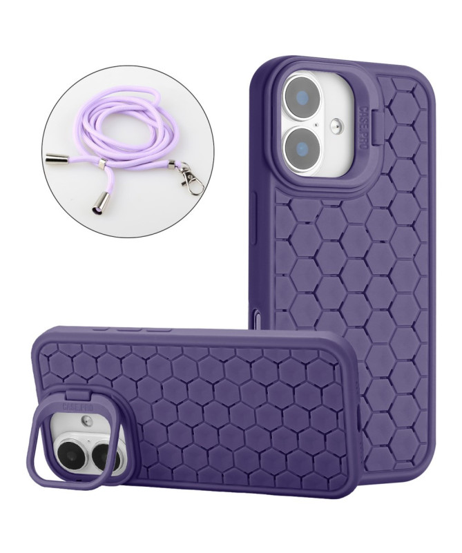 Coque iPhone 16 MagSafe, Support Intégré et Cordon