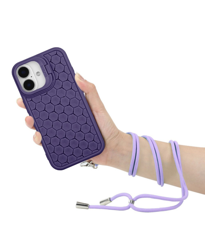 Coque iPhone 16 MagSafe, Support Intégré et Cordon