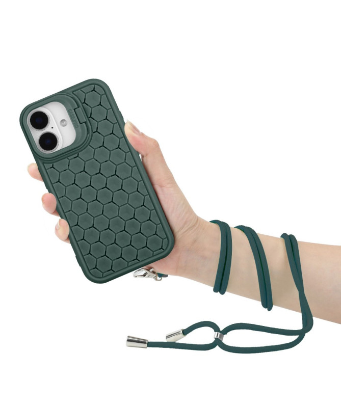 Coque iPhone 16 MagSafe, Support Intégré et Cordon