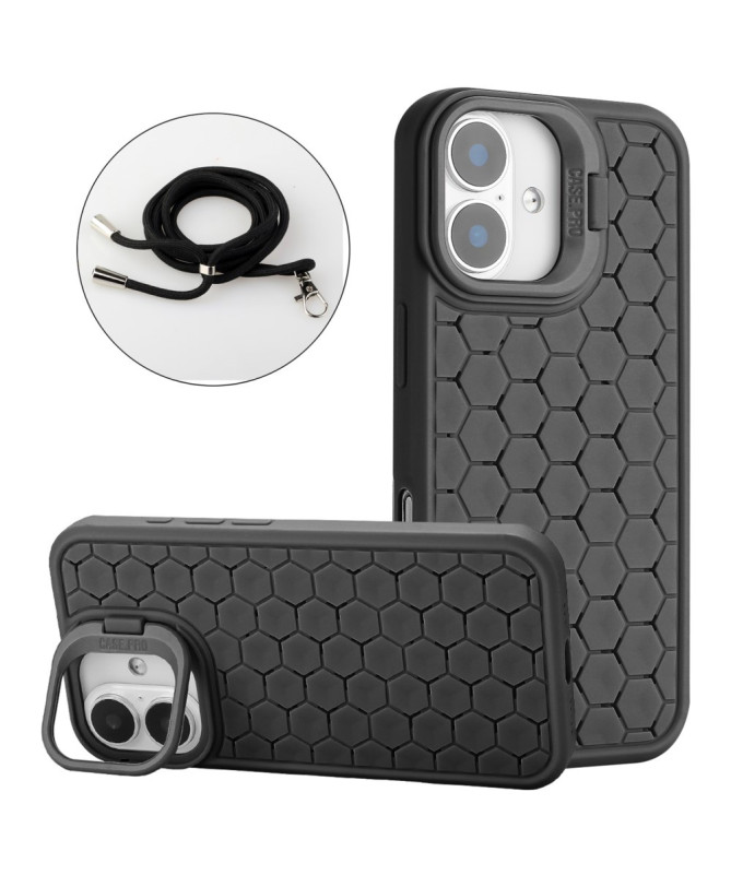 Coque iPhone 16 MagSafe, Support Intégré et Cordon