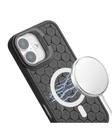 Coque iPhone 16 MagSafe, Support Intégré et Cordon Noir - photo 17