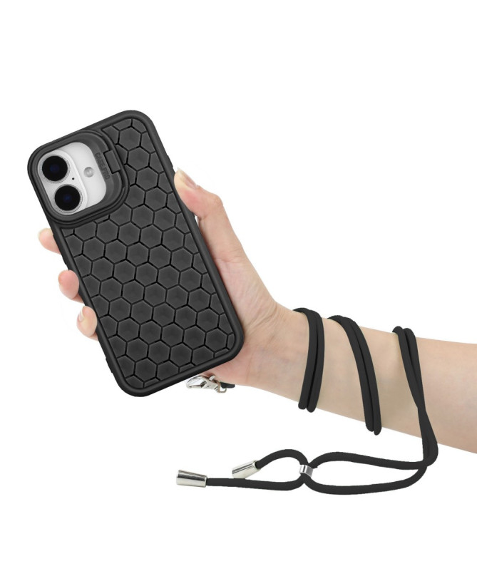 Coque iPhone 16 MagSafe, Support Intégré et Cordon