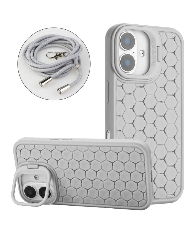 Coque iPhone 16 MagSafe, Support Intégré et Cordon