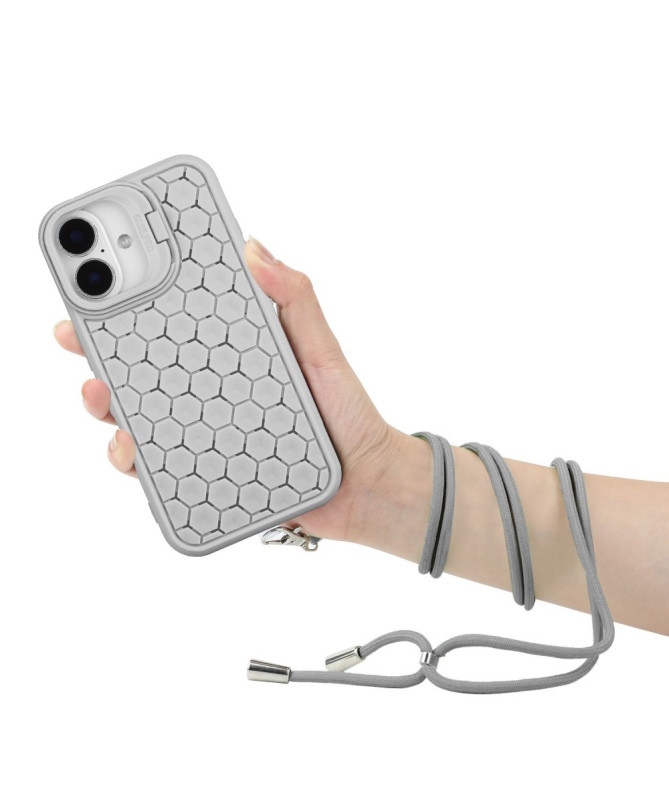 Coque iPhone 16 MagSafe, Support Intégré et Cordon