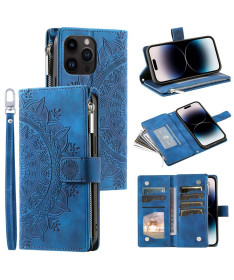 Housse iPhone 16 Pro Max Mandala Porte-Cartes