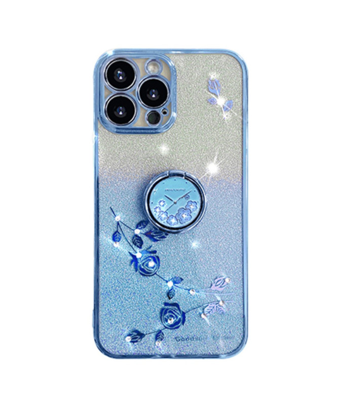 Coque iPhone 16 Pro Max Glamour Glitz avec Anneau