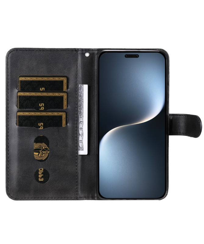 Honor Magic 7 Pro - Housse Zipper Pocket effet cuir