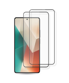 Protections d'écran Xiaomi Redmi Note 13 4G en verre trempé Full Size (2 pièces)