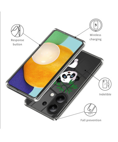 Coque Xiaomi Redmi Note 13 4G Panda sur bambou