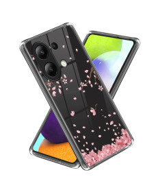 Coque Xiaomi Redmi Note 13 4G pétales de fleurs