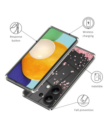 Coque Xiaomi Redmi Note 13 4G pétales de fleurs