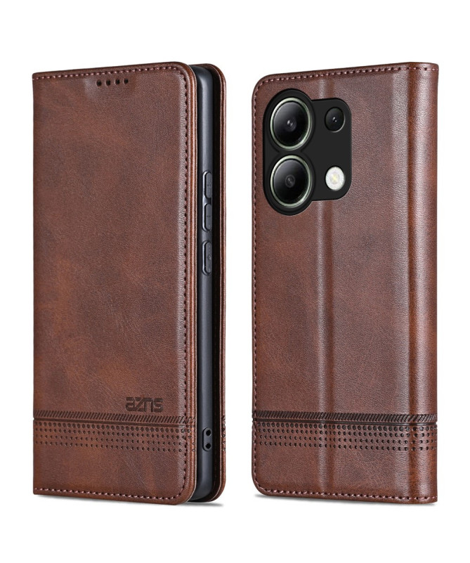 Flip cover Xiaomi Redmi Note 13 4G porte-cartes AZNS simili cuir