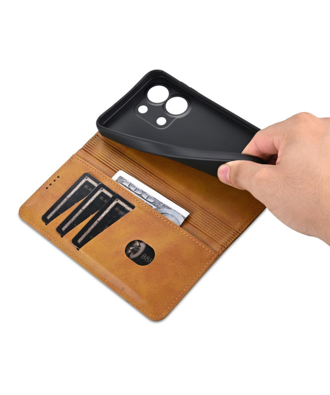 Flip cover Xiaomi Redmi Note 13 4G porte-cartes AZNS simili cuir