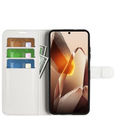 Étui OnePlus 13 style cuir porte cartes Blanc - photo 6