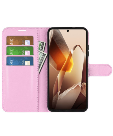 Étui OnePlus 13 style cuir porte cartes Rose - photo 10