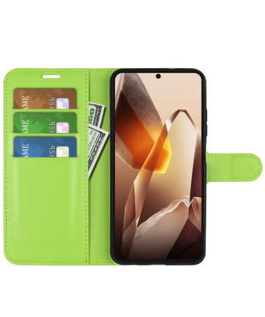 Étui OnePlus 13 style cuir porte cartes Vert clair - photo 22