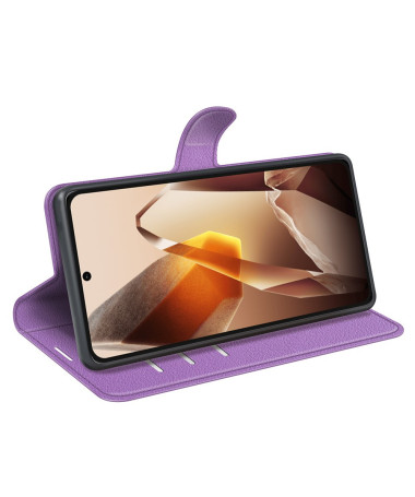 Étui OnePlus 13 style cuir porte cartes Violet - photo 30