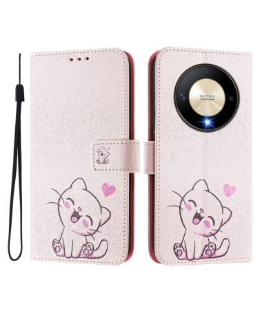 Housse Honor Magic 6 Lite / X9b Chat Adorable