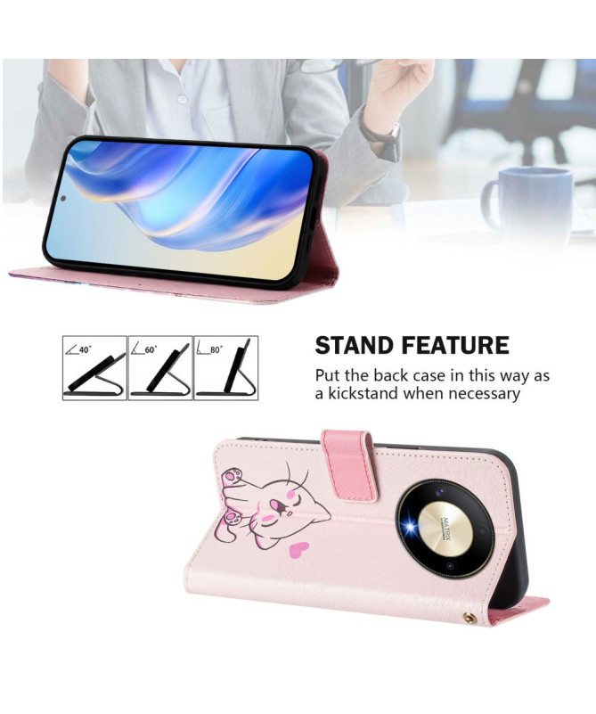 Housse Honor Magic 6 Lite / X9b Chat Adorable