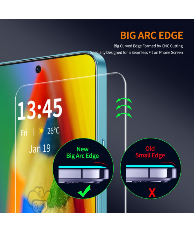 2 films en verre trempé Poco M7 Pro 5G