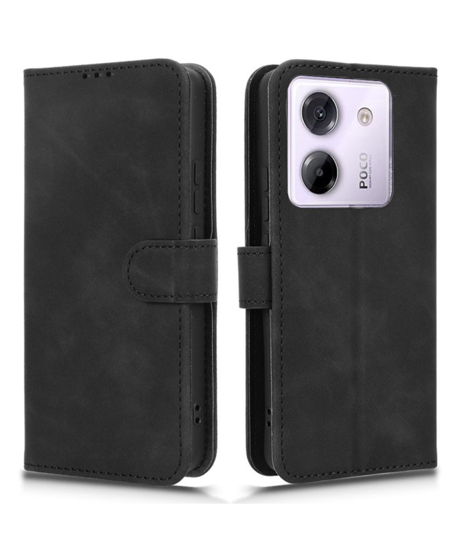 CLASSICO - Étui Poco M7 Pro 5G Portefeuille Soft touch Noir