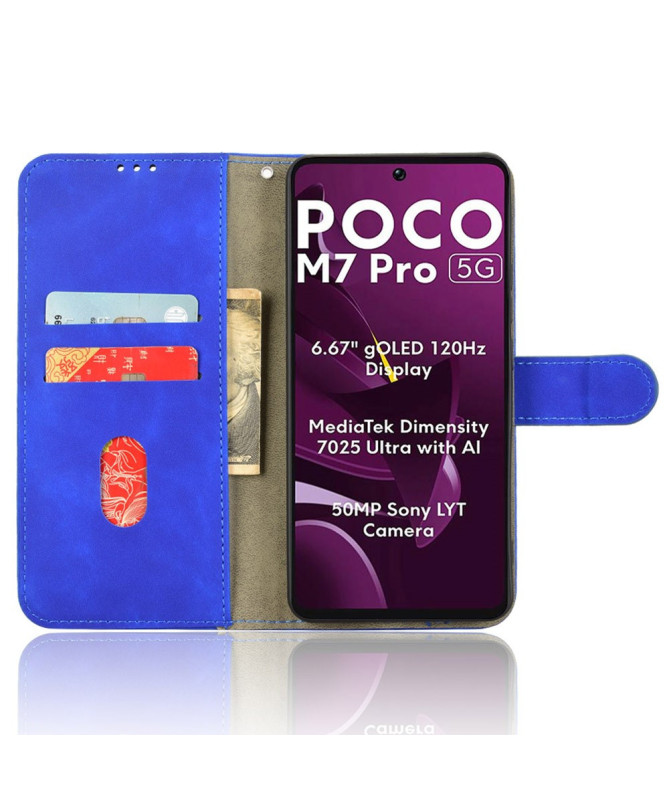CLASSICO - Étui Poco M7 Pro 5G Portefeuille Soft touch