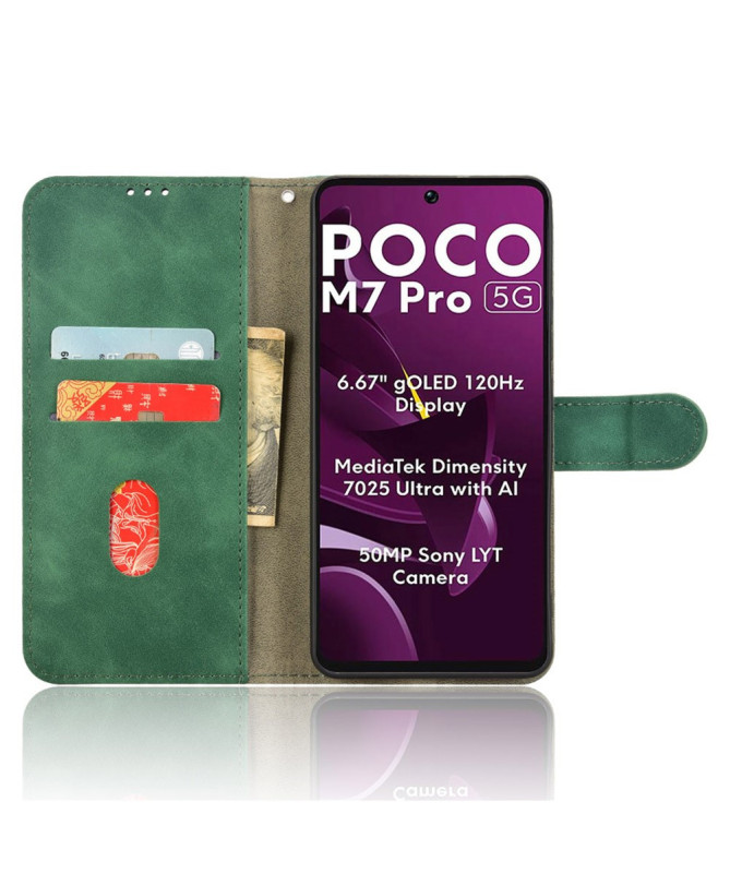 CLASSICO - Étui Poco M7 Pro 5G Portefeuille Soft touch