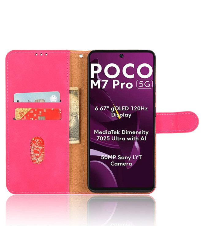 CLASSICO - Étui Poco M7 Pro 5G Portefeuille Soft touch