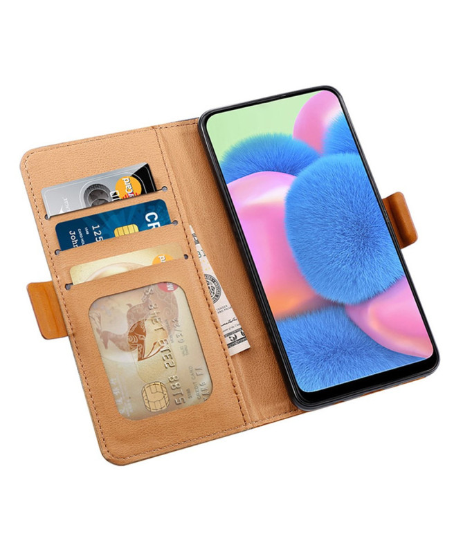 Housse Poco M7 Pro 5G Bicolore Simili Cuir