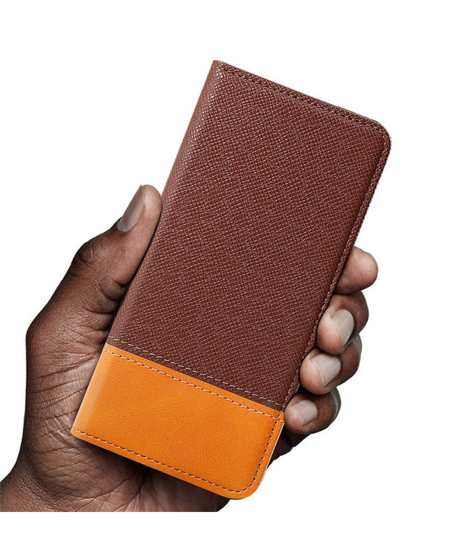 Housse Poco M7 Pro 5G Bicolore Simili Cuir