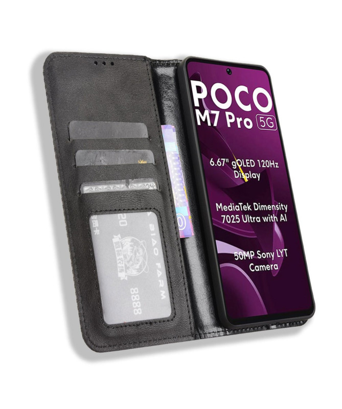 Housse Poco M7 Pro 5G Le Cirénius Style Cuir