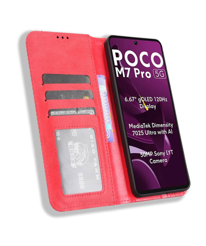 Housse Poco M7 Pro 5G Le Cirénius Style Cuir